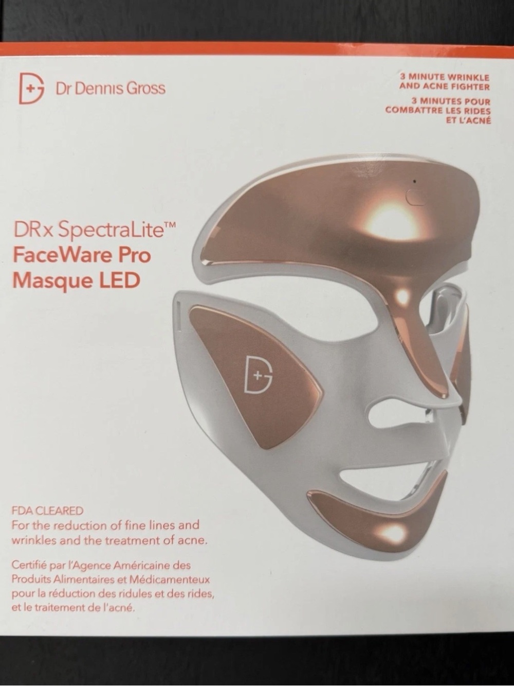 Dr. Dennis Gross SpectraLite FaceWare Pro LED Mask - Rose Gold/White